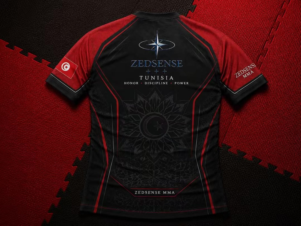 🇹🇳 Rashguard Tunisie – Édition ZedSense MMA