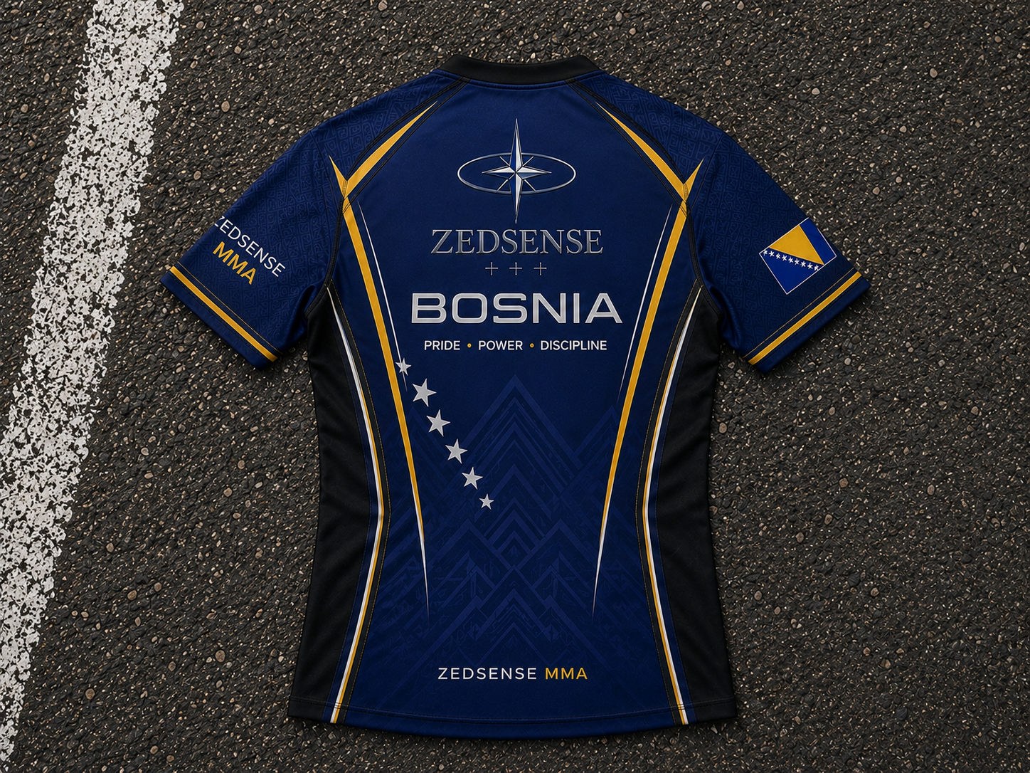 🇧🇦 Rashguard MMA ZedSense – Bosnia & Herzegovina