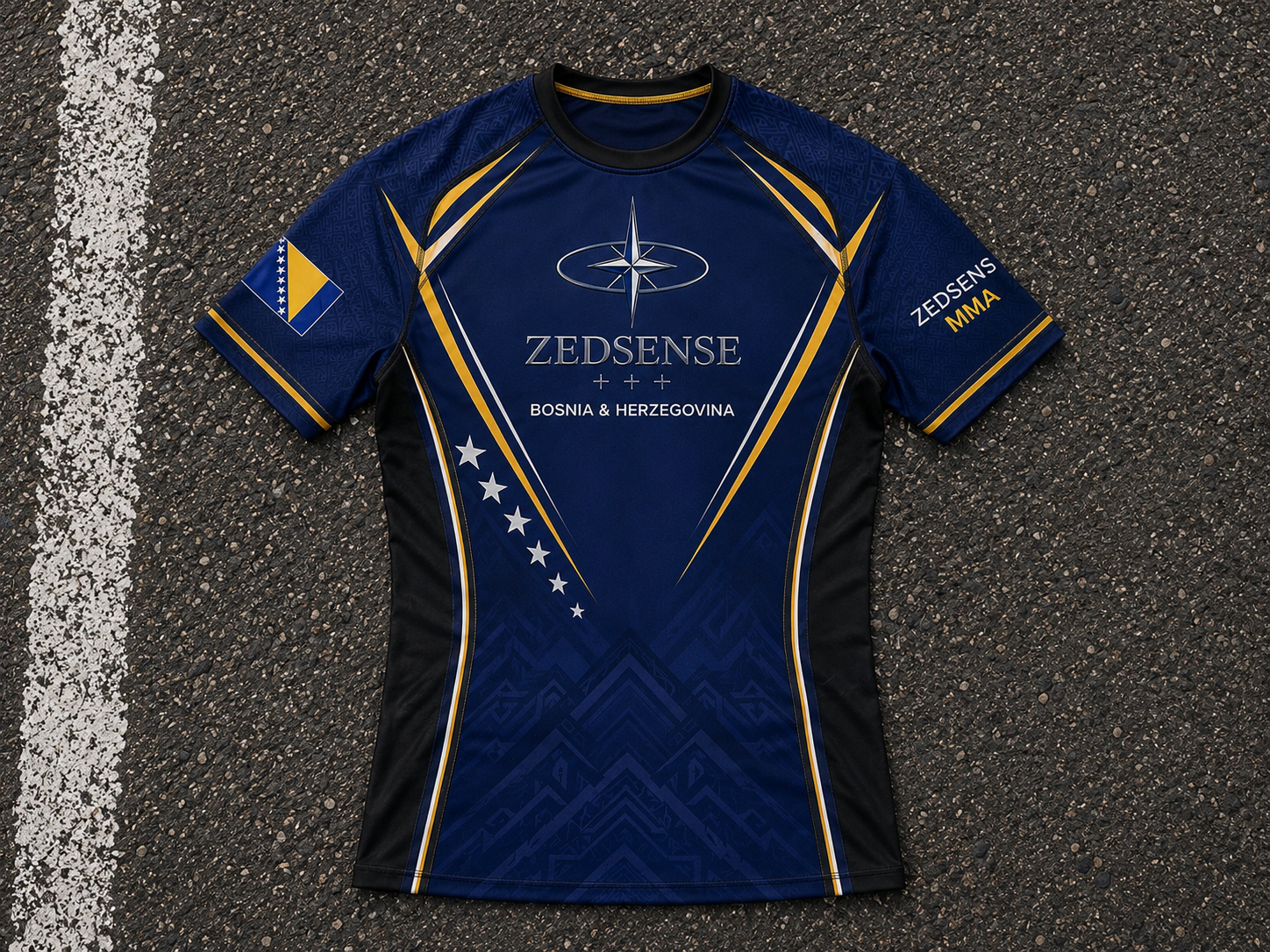 🇧🇦 Rashguard MMA ZedSense – Bosnia & Herzegovina