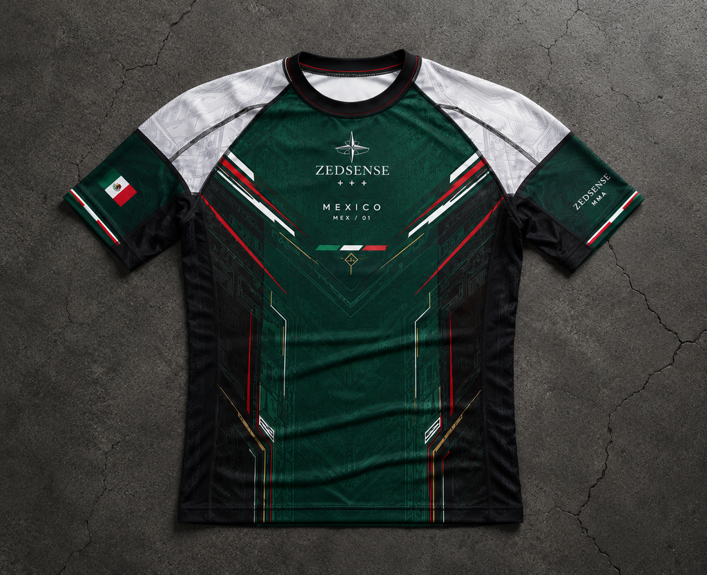 🇲🇽 Rashguard Mexique – ZedSense MMA