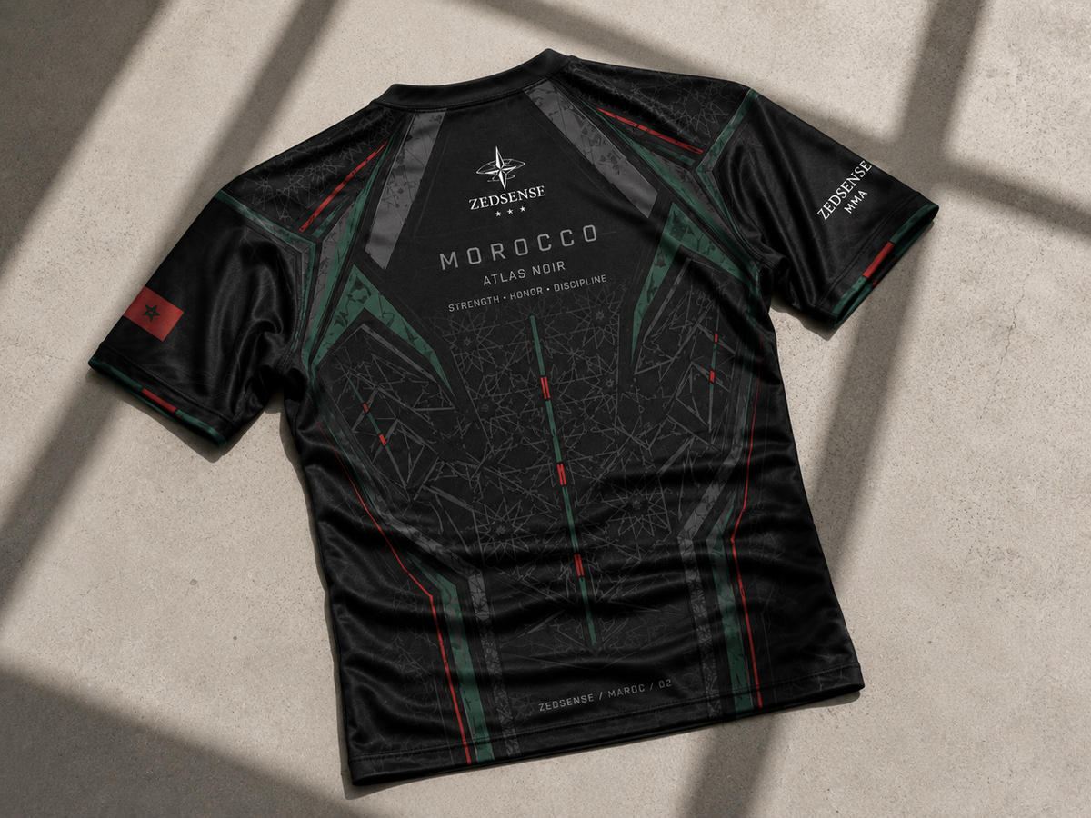 🇲🇦 Rashguard Maroc – Lion de l’Atlas