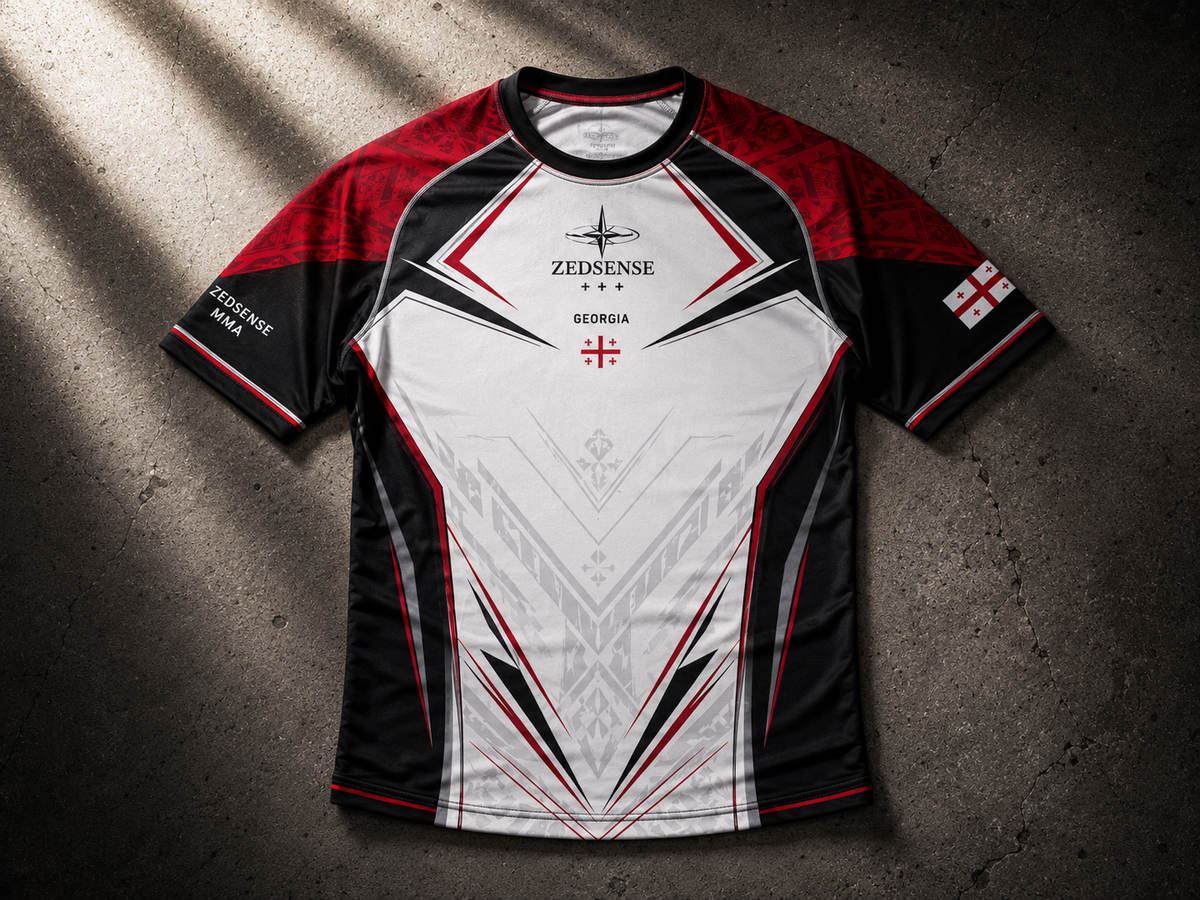 🇬🇪 Rashguard Géorgie – Les Guerriers du Caucase