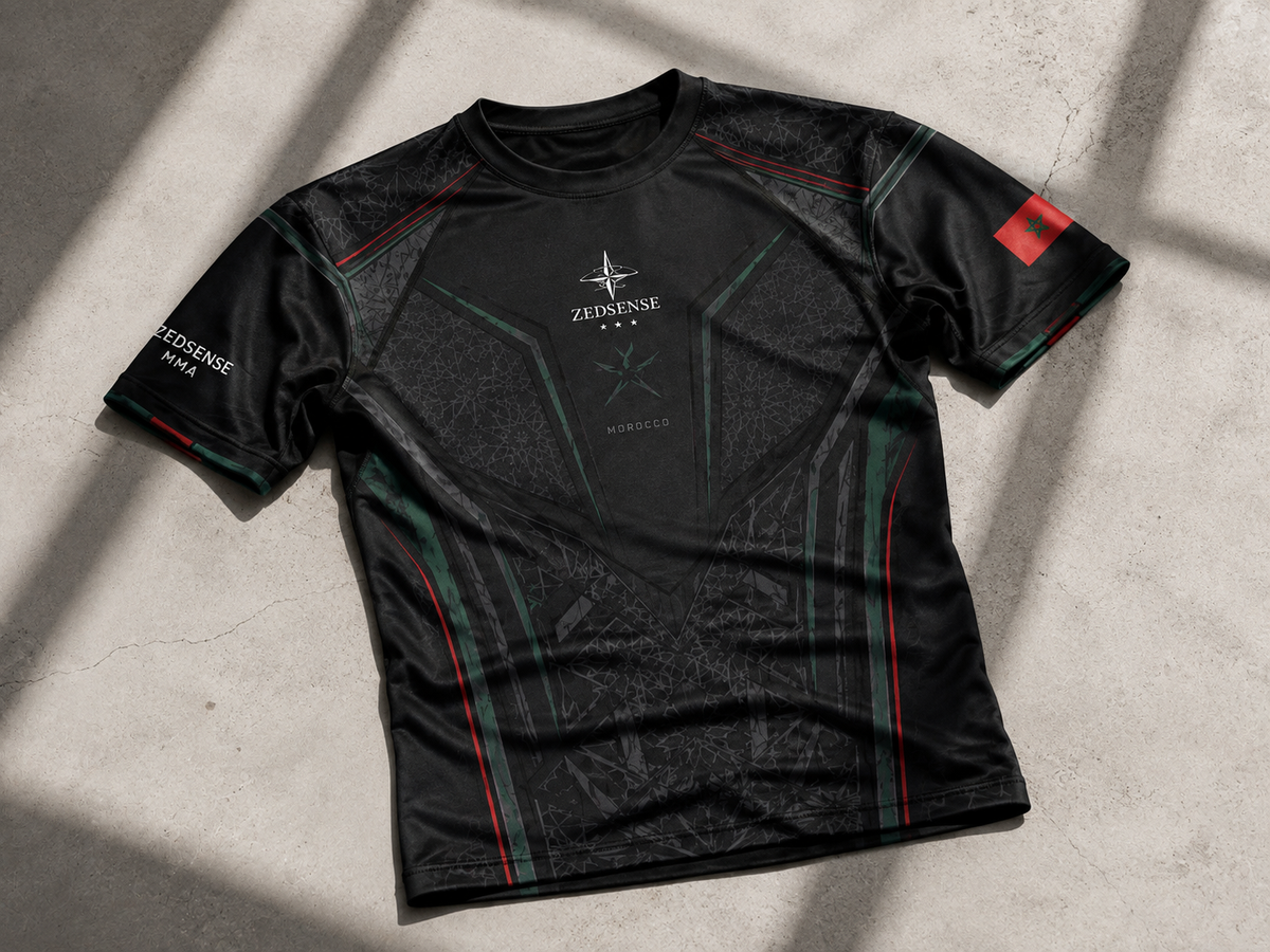 🇲🇦 Rashguard Maroc – Lion de l’Atlas