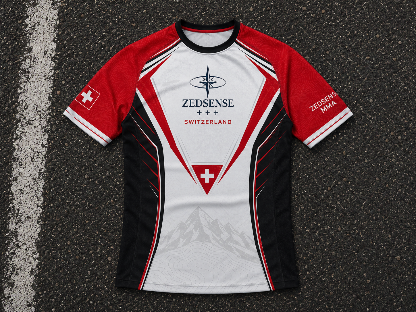 🇨🇭 Rashguard Suisse – ZedSense MMA