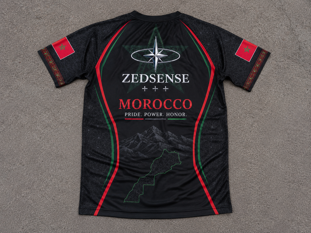 🇲🇦 Rashguard ZedSense Maroc – Atlas
