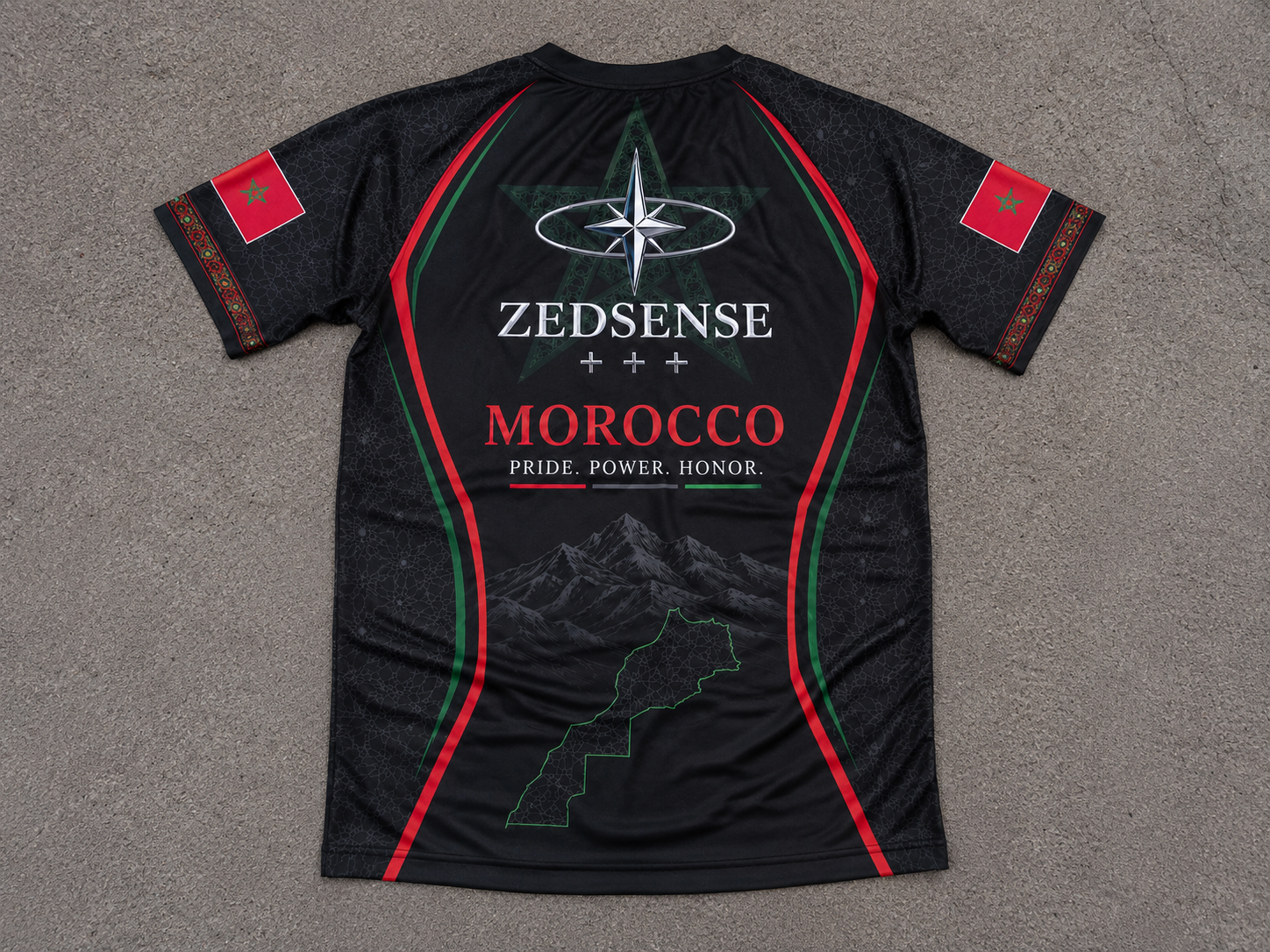 🇲🇦 Rashguard ZedSense Maroc – Atlas